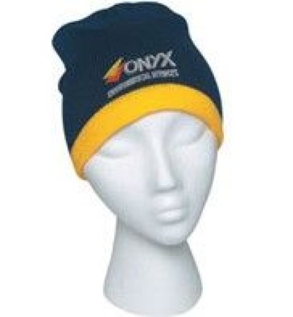 KNIT BEANIE WOOL CAP WITH STRIPE