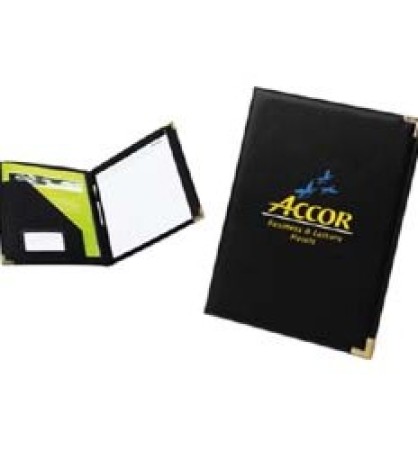 PORTFOLIO WITH GOLD CORNERS
