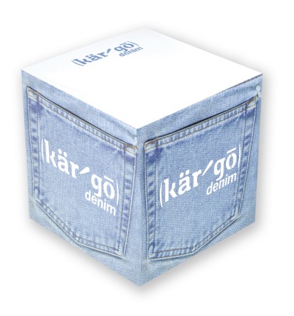 CUBE ADHESIVE NOTEPAD 3"x3"x3"