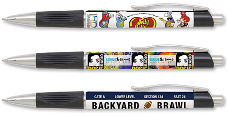 FULL COLOR PLASTIC PEN WITH GRIP