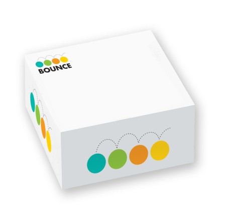 CUBE ADHESIVE NOTEPAD 3"x3"x1-1/2"