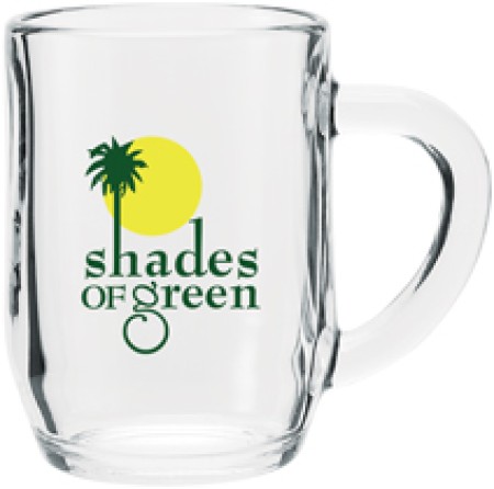 CLEAR 10 oz. GLASS MUG