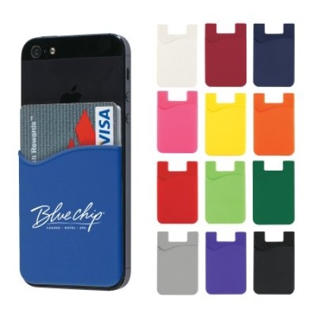 SILICONE PHONE WALLET CARD HOLDER