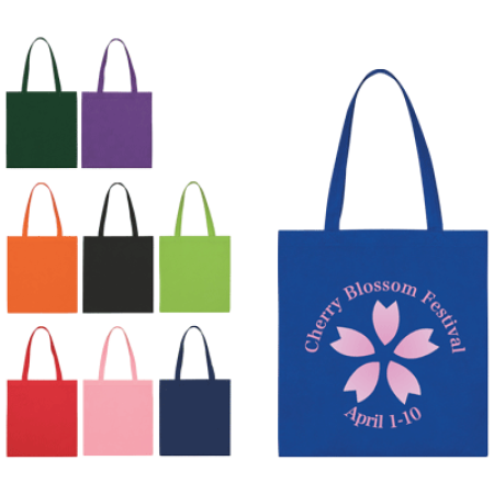 NON WOVEN ECONOMY TOTE 13-1/2"Wx14"H