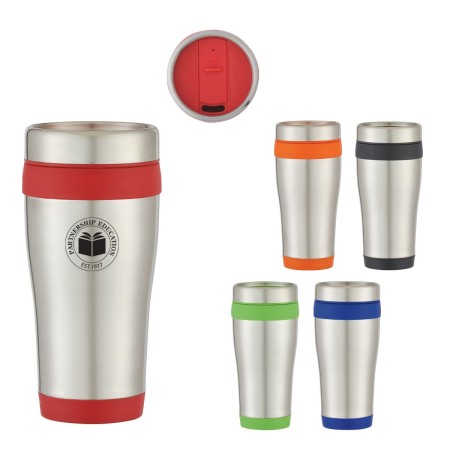 COLOR BAND STAINLESS TUMBLER 15oz