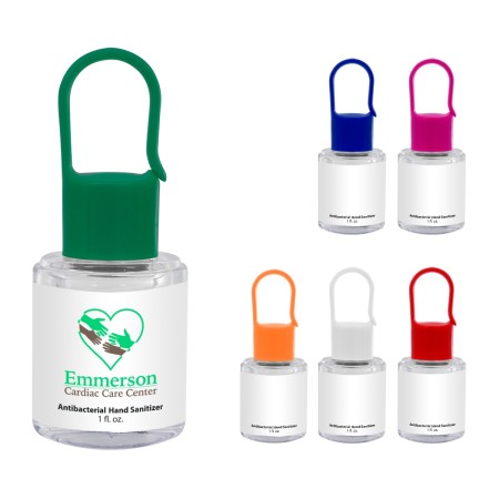 HAND SANITIZER WITH CARABINER CLIP 1 oz.