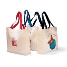 COLORED HANDLE TOTE