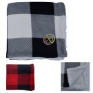 Buffalo Plaid Sherpa Blanket  60" x 50"  Buffalo Plaid Sherpa Blanket  60" x 50"