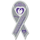 AUTO RIBBON MAGNET WITH HEART SHAPE CENTER AUTO RIBBON MAGNET WITH HEART SHAPE CENTER