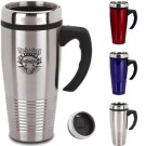 RIDGED STAINLESS 16 oz. MUG RIDGED STAINLESS 16 oz. MUG
